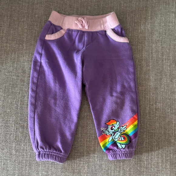 My Little Pony Purple Kids Bottoms with Rainbow Hoodie Set - Picture 6 of 7